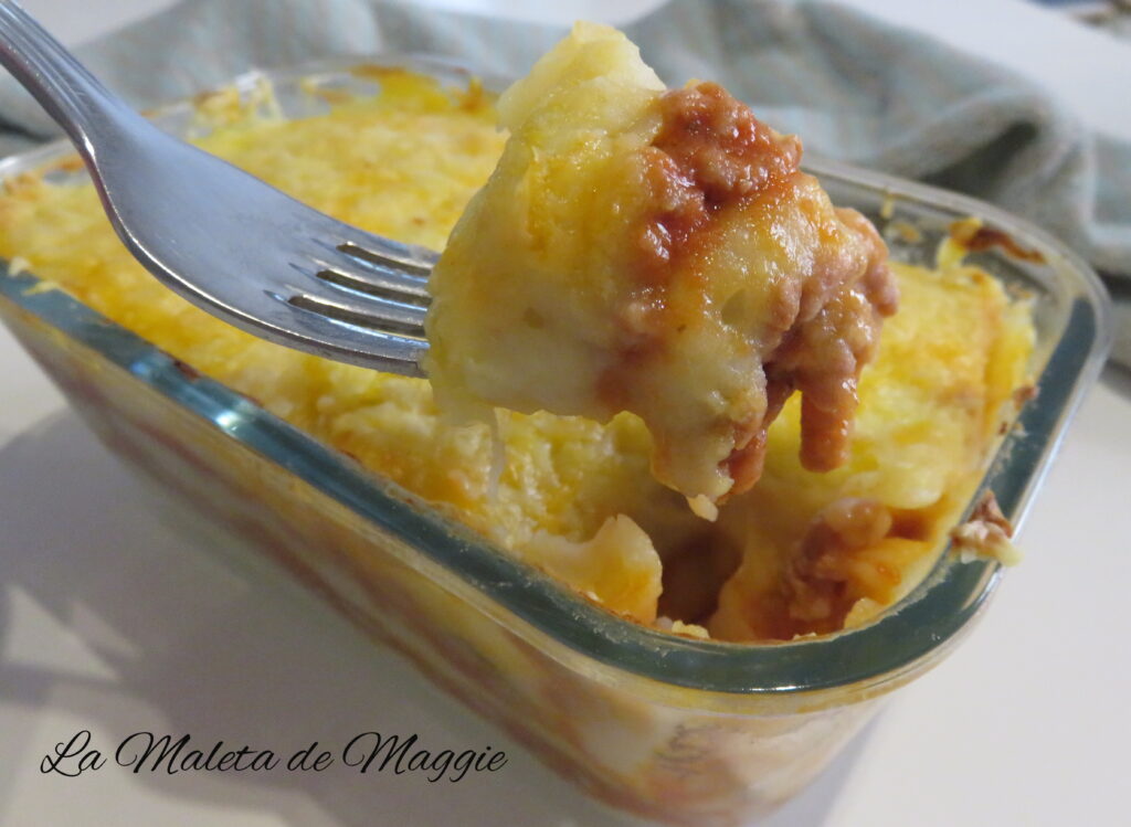 pastel de carne y patatas