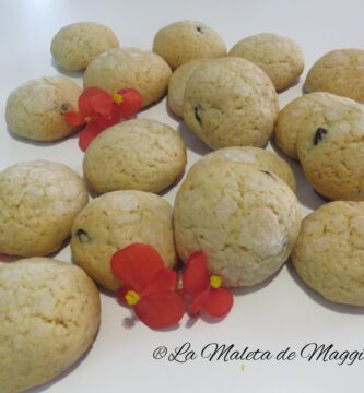 galletas de queso y arándanos