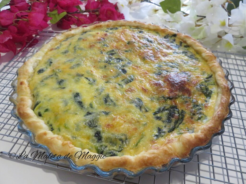 quiche de espinacas y queso