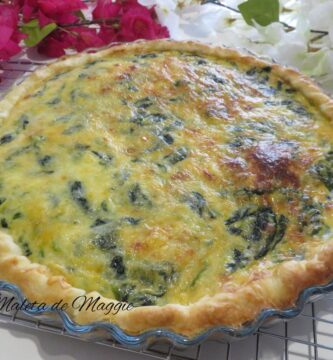 quiche de espinacas y queso