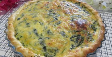 quiche de espinacas y queso