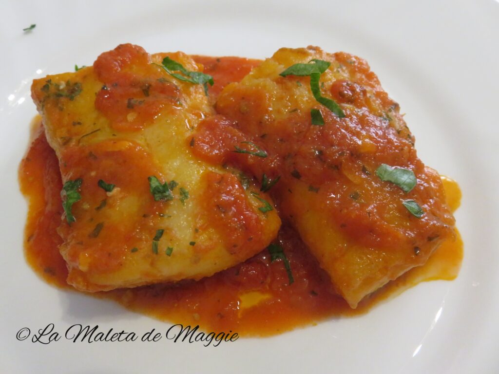 bacalao en salsa de tomate