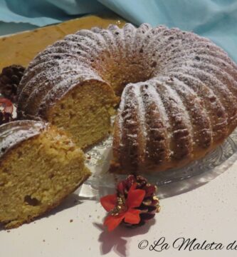 bizcocho de turrón de jijona y queso