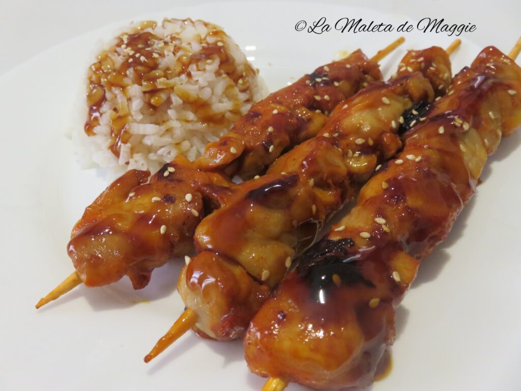 Pollo en salsa teriyaki