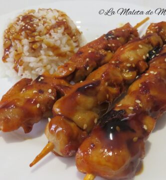 Pollo en salsa teriyaki