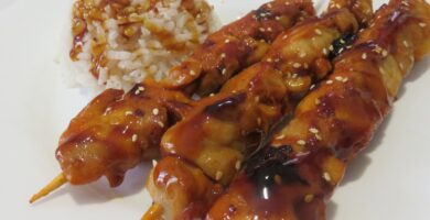 Pollo en salsa teriyaki