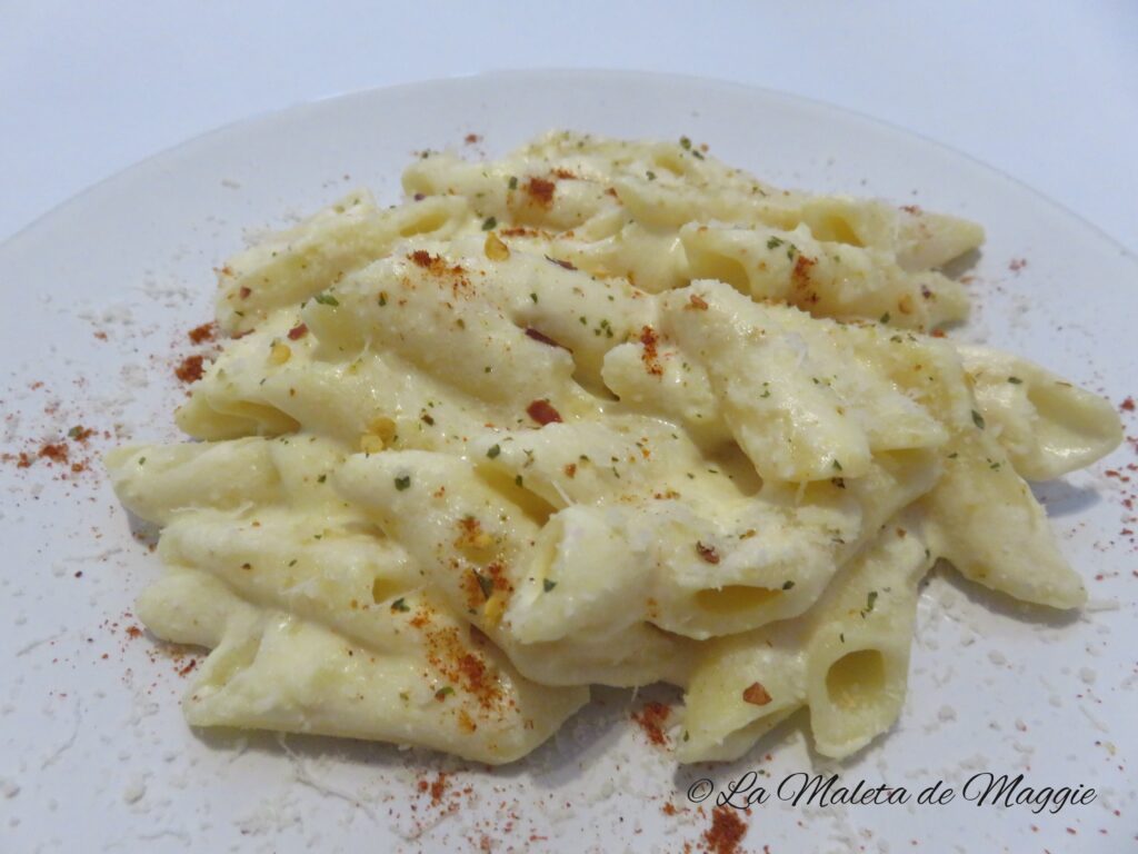 macarrones en salsa de queso