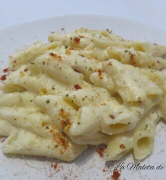 macarrones en salsa de queso