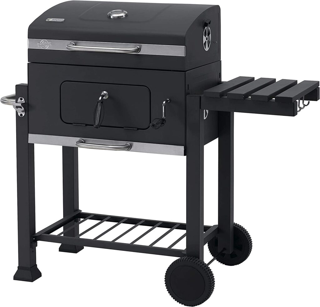 Tepro Toronto Click - Barbacoa de carbónparrilla carro esmaltada, antracitaacero inoxidable