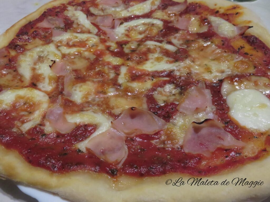 pizza de jamón y queso