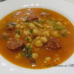 Guiso de garbanzos con arroz