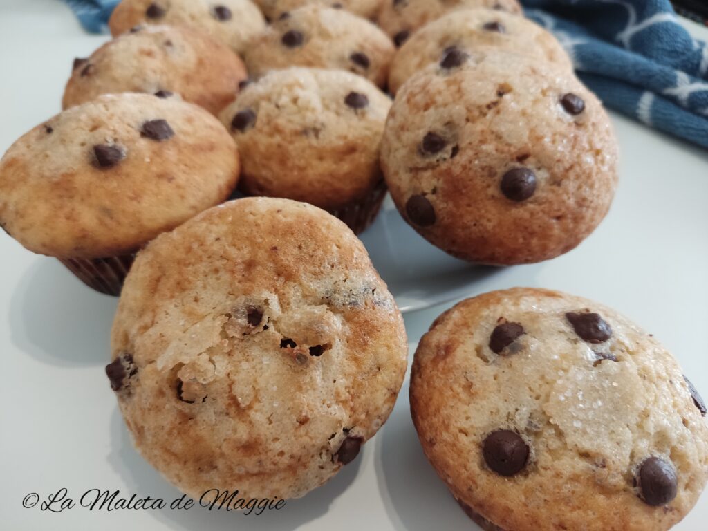 Muffins con chips de chocolate