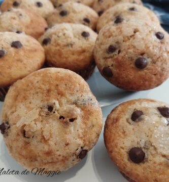 Muffins con chips de chocolate