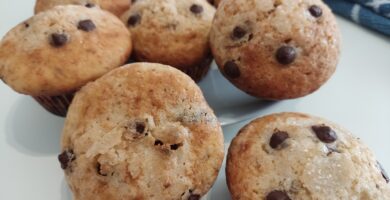 Muffins con chips de chocolate