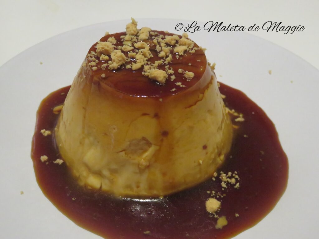 Flan de turrón