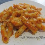 Macarrones en salsa de pimientos