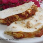 Quesadilla de pollo y mozzarella