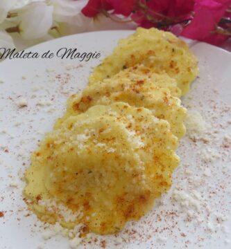raviolis al horno en salsa de mostaza