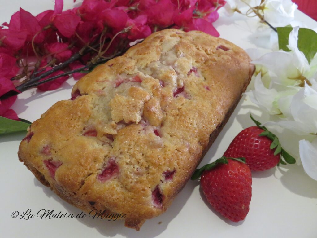 Plum cake de fresas