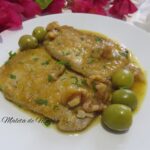 Lomo en salsa de aceitunas y nueces