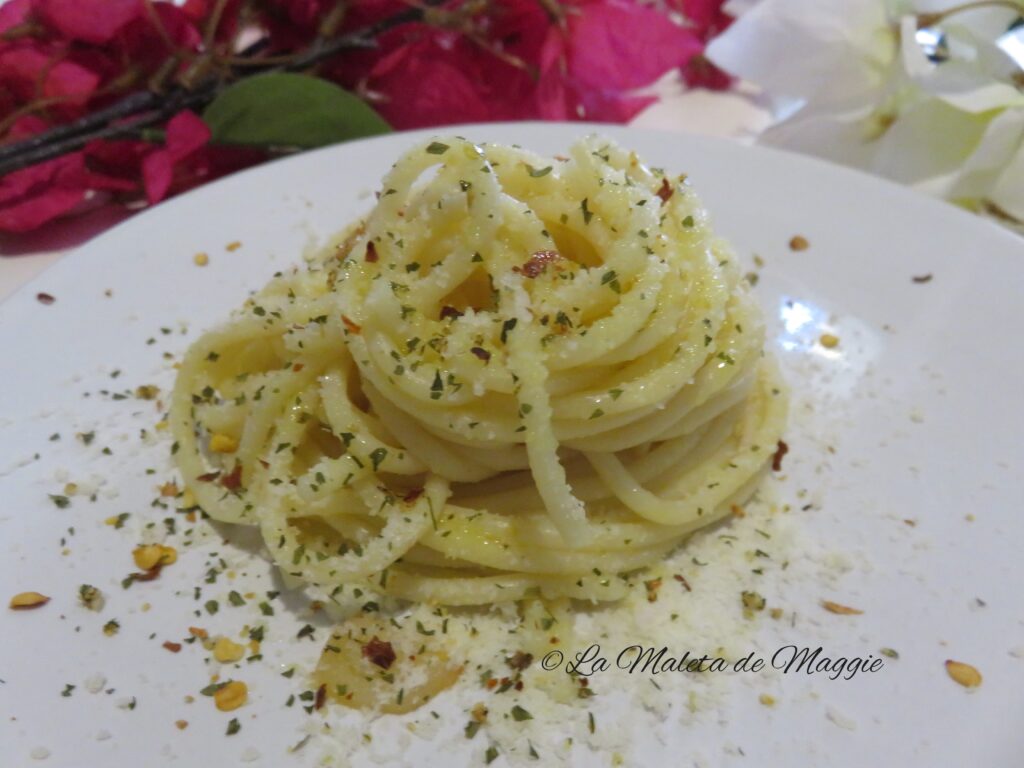 Espaguetis aglio e olio