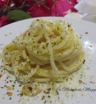 Espaguetis aglio e olio