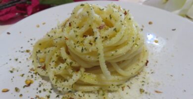 Espaguetis aglio e olio