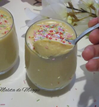 mousse de chocolate blanco