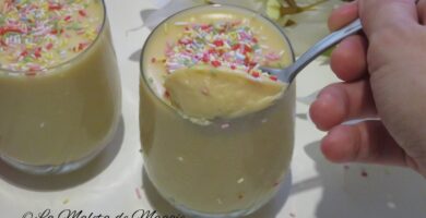 mousse de chocolate blanco