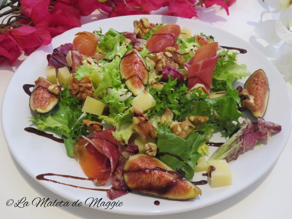 Ensalada de higos y jamón