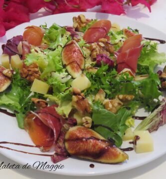 Ensalada de higos y jamón