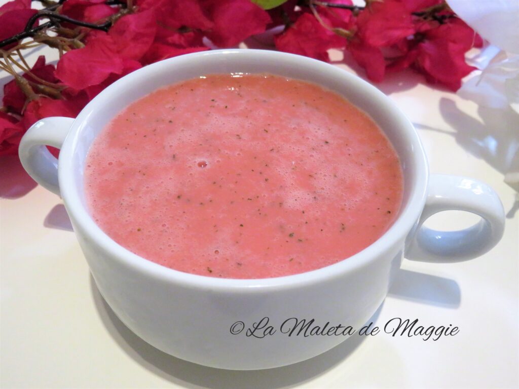 sopa fría de sandía