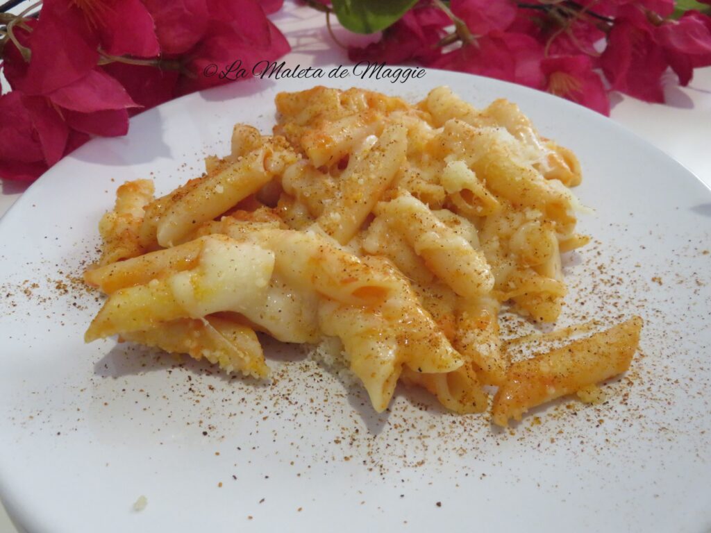 Macarrones en salsa de chili