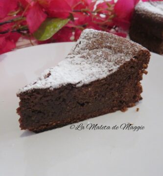 Tarta de chocolate y harina de almendras