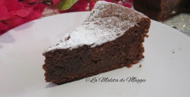 Tarta de chocolate y harina de almendras