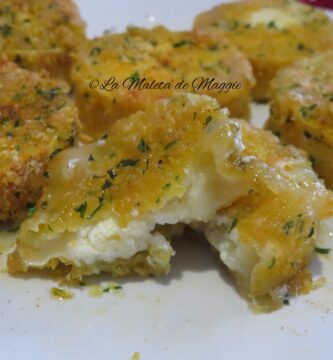 Bocaditos de queso brie en airfryer