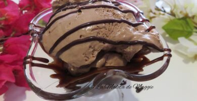 Helado de chocolate