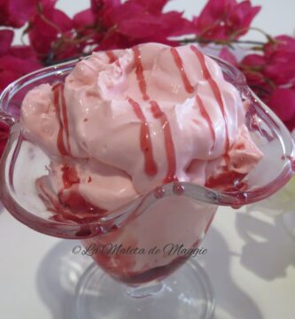 Helado de fresa