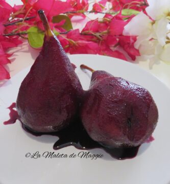 Peras al vino