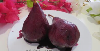 Peras al vino