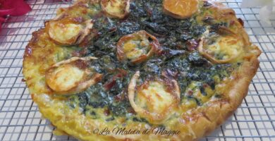 quiche de espinacas, bacon y queso