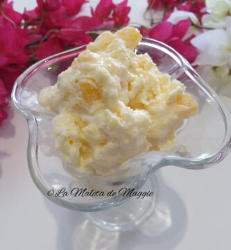 Helado de melocotón