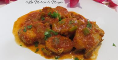 Solomillo en salsa de pimiento choricero
