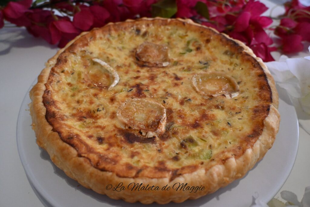 Quiche de puerro y queso