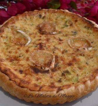 Quiche de puerro y queso