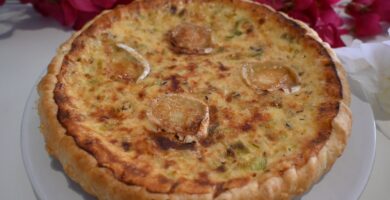 Quiche de puerro y queso