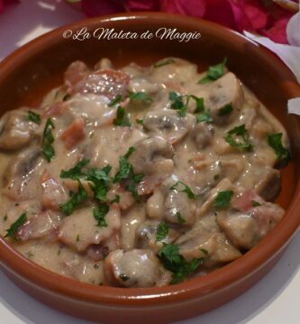 Champiñones a la crema