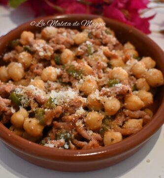 Garbanzos a la boloñesa