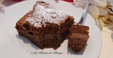 Tarta mágica de chocolate