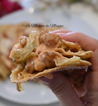 Tacos de pollo cremoso